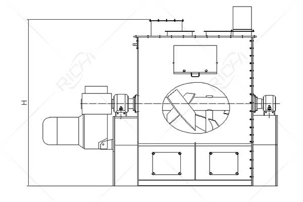 SLHJ Single Roller Double Paddle Mixer