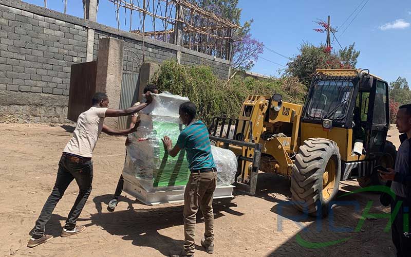 5 tons of powder production line equipment arrived at the customer site1