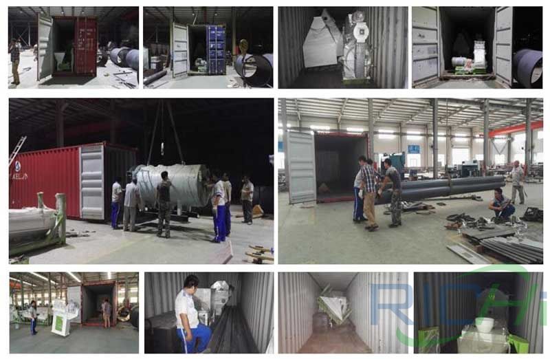 10T/H animal feed pelletizer production line delivery site