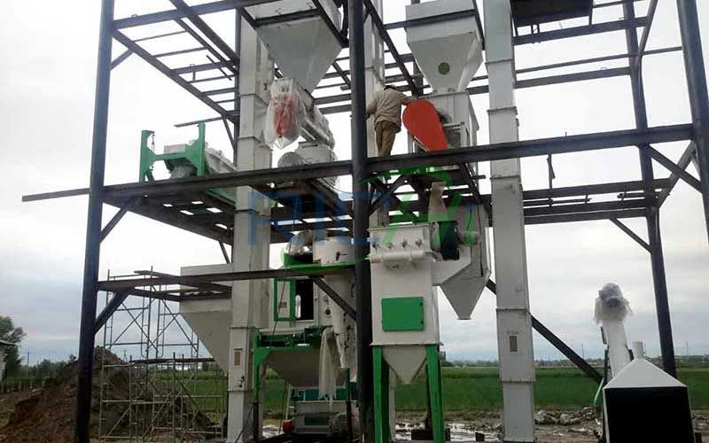 Project installation of feed pellet production line