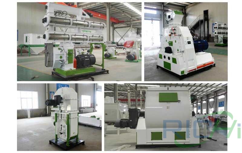 10T/H animal feed pelletizer production line delivery site