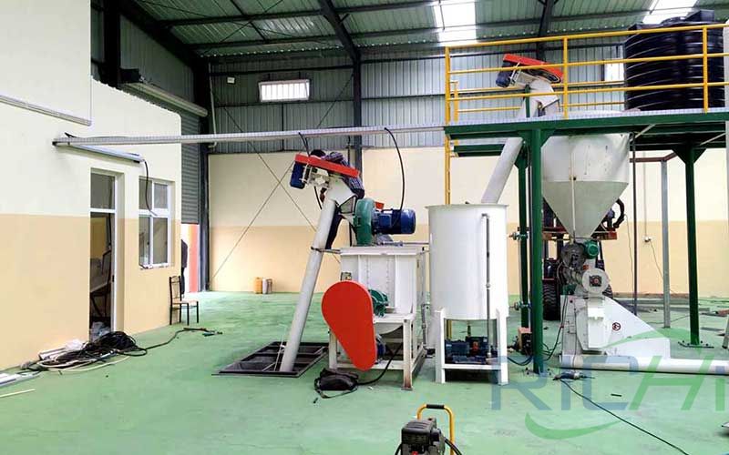 1t/h Poultry Chicken Pig Cattle Sheep pellet feed production line