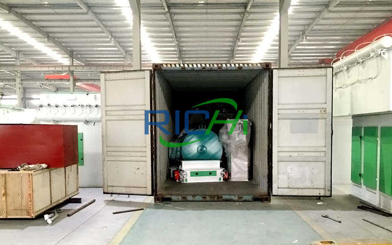 Delivery of feed pellet line equipment