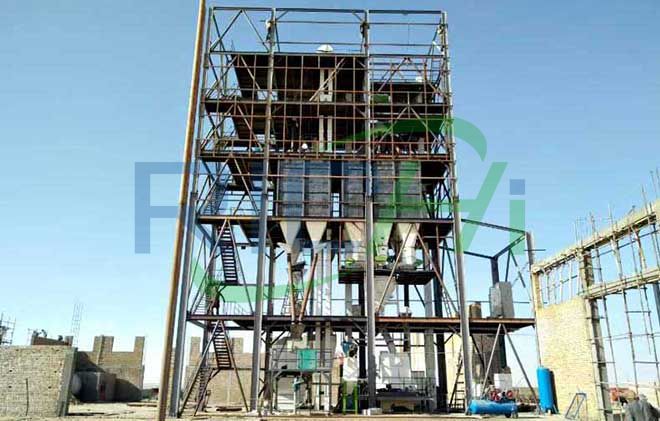 Uzbekistan 10T/H Poultry Feed Pellet Line+5T/H Permix Feed Line