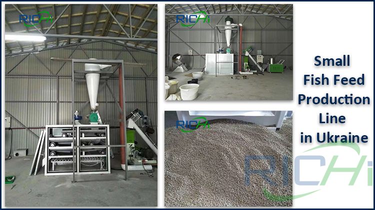 100-150KG/H Small fish feed line has been installed in Ukraine