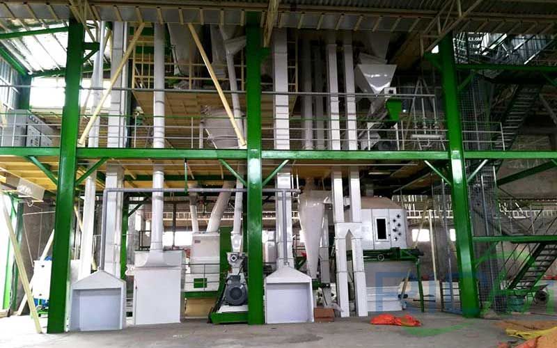 Richi Machinery 5-7 Tph Poultry Feed Pellet Production Line Case and Price