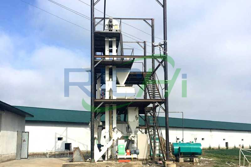 Senegal 3-5T/H Chicken Feed Pellet Line