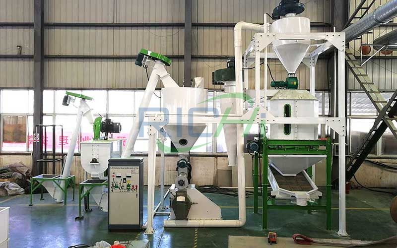 Requirements for each section of the feed pellet production line