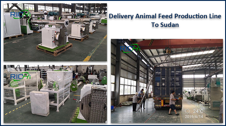 Delivery complete 1-2T/H Poultry feed line to Sudan