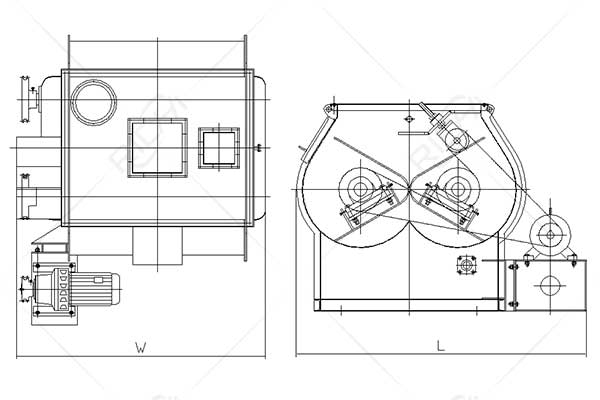 SLHSJ Twin-Shaft Paddle Mixer