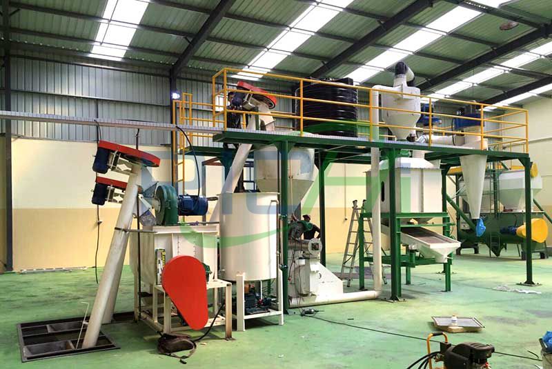 Cape Verde 1-2T/H Poultry Feed Pellet Plant